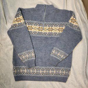 Vintage 1980's zip sweater by Hansen Knits in appleton
